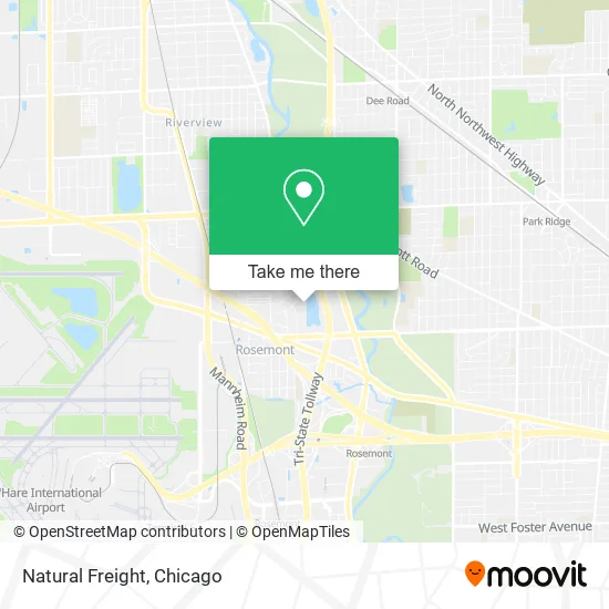 Natural Freight map