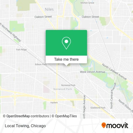 Local Towing map