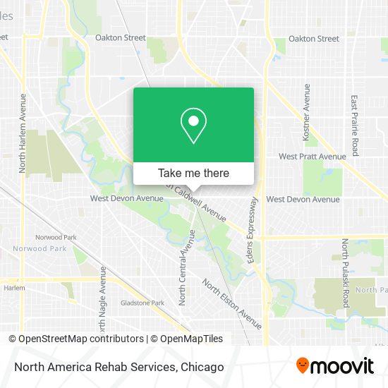 Mapa de North America Rehab Services