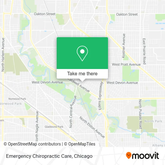 Emergency Chiropractic Care map