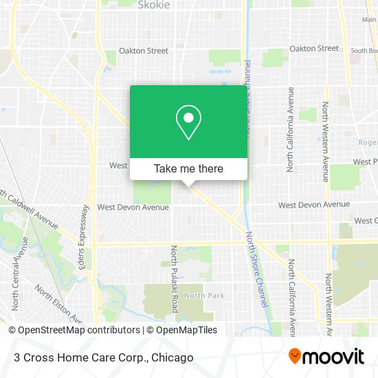 Mapa de 3 Cross Home Care Corp.