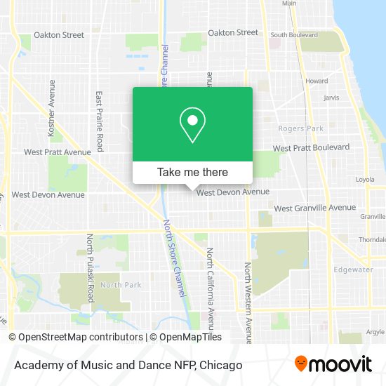 Academy of Music and Dance NFP map