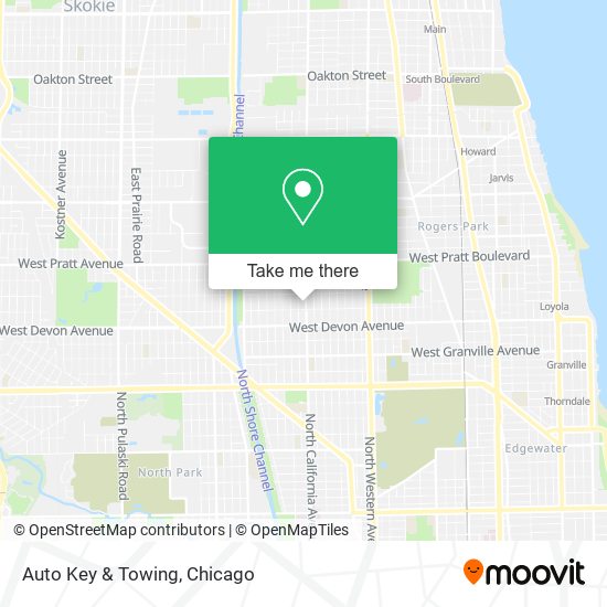 Mapa de Auto Key & Towing