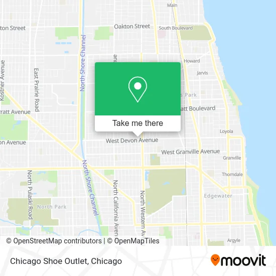 Chicago Shoe Outlet map