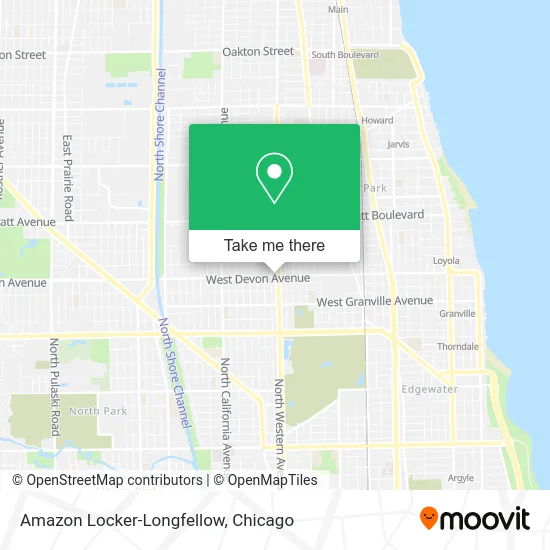 Amazon Locker-Longfellow map