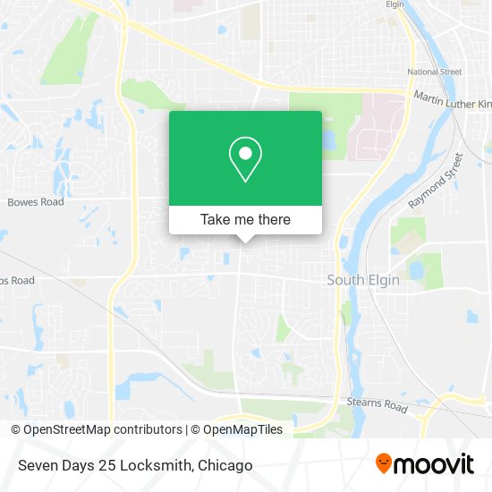 Seven Days 25 Locksmith map