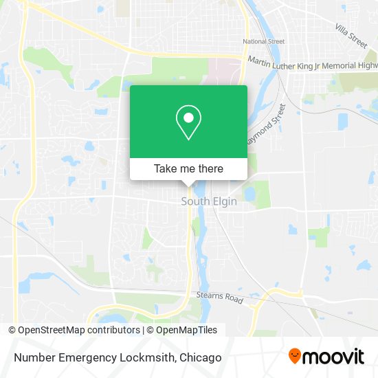 Number Emergency Lockmsith map