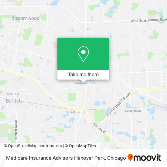 Mapa de Medicare Insurance Advisors Hanover Park