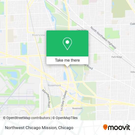 Northwest Chicago Mission map