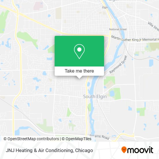 Mapa de JNJ Heating & Air Conditioning