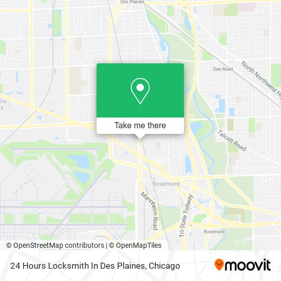 Mapa de 24 Hours Locksmith In Des Plaines