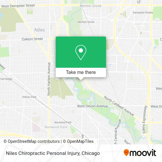 Niles Chiropractic Personal Injury map