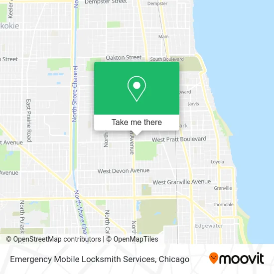 Emergency Mobile Locksmith Services map