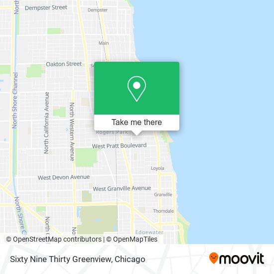 Sixty Nine Thirty Greenview map