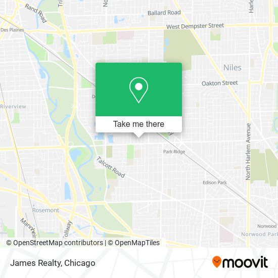 James Realty map