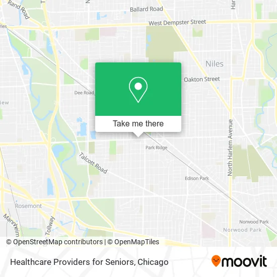 Healthcare Providers for Seniors map