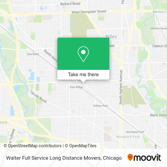 Walter Full Service Long Distance Movers map