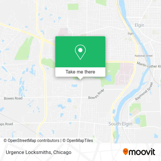Urgence Locksmiths map