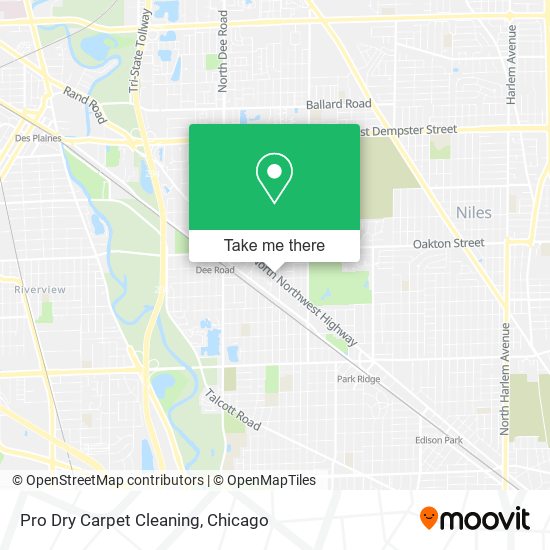 Pro Dry Carpet Cleaning map