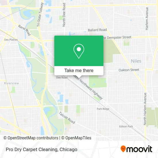 Pro Dry Carpet Cleaning map