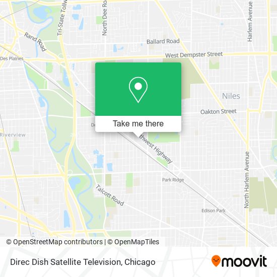 Mapa de Direc Dish Satellite Television