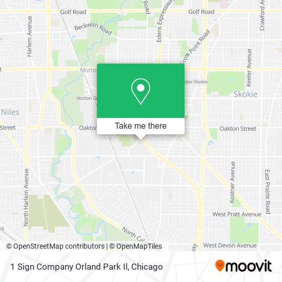Mapa de 1 Sign Company Orland Park Il