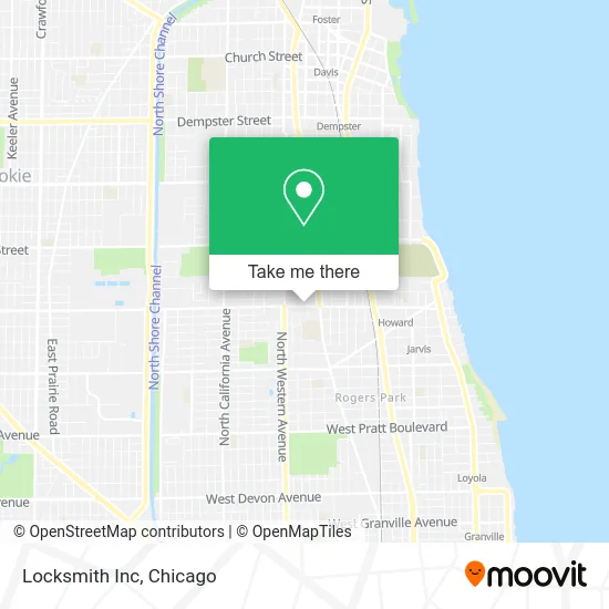 Locksmith Inc map