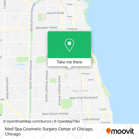 Med Spa Cosmetic Surgery Center of Chicago map