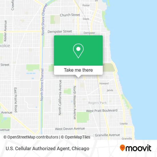 U.S. Cellular Authorized Agent map