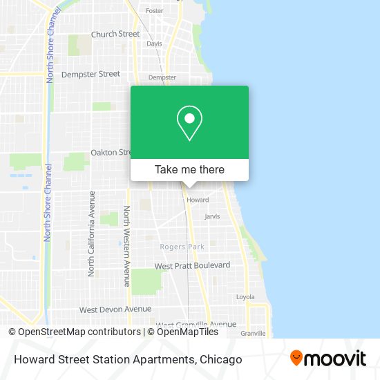 Howard Street Station Apartments map