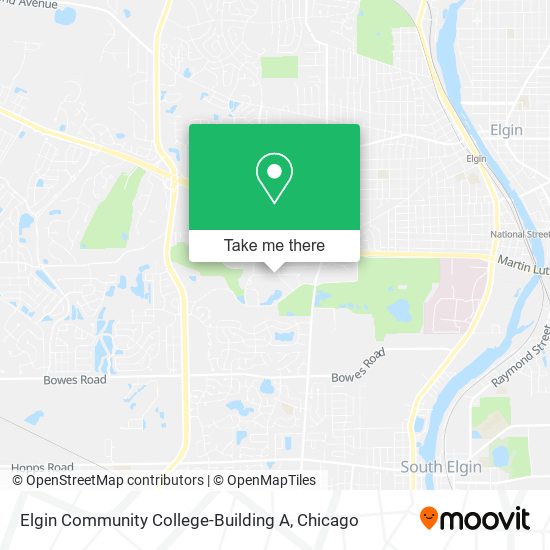 Mapa de Elgin Community College-Building A