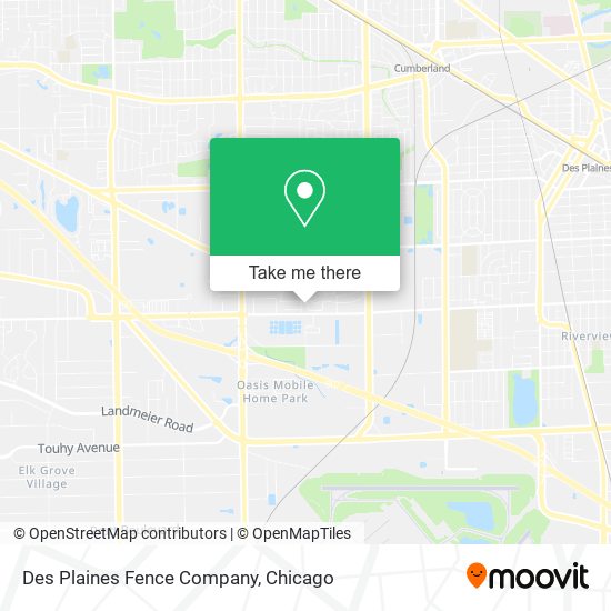 Des Plaines Fence Company map