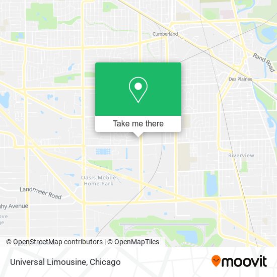 Mapa de Universal Limousine