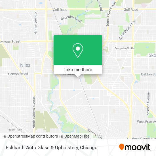 Mapa de Eckhardt Auto Glass & Upholstery