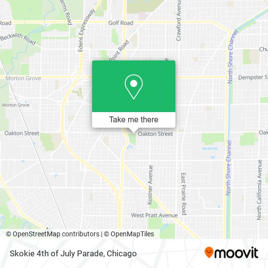 Skokie 4th of July Parade map