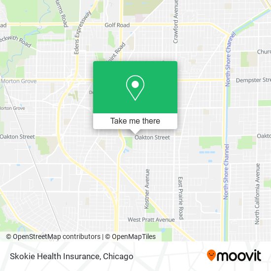 Mapa de Skokie Health Insurance