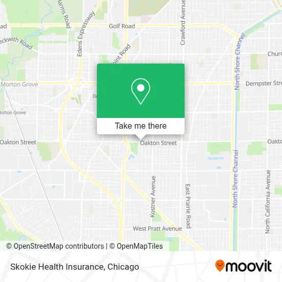 Skokie Health Insurance map