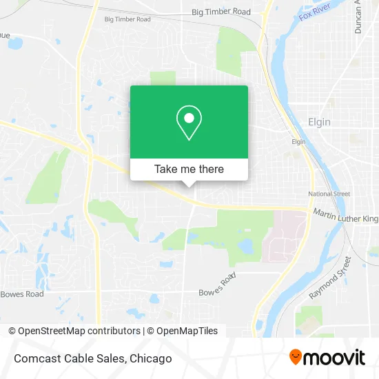 Mapa de Comcast Cable Sales