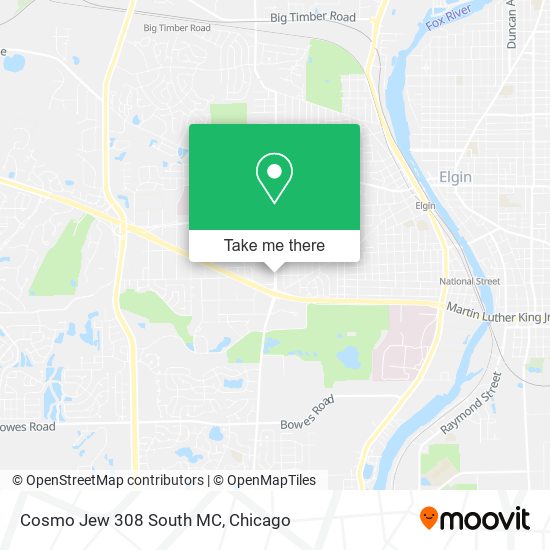 Mapa de Cosmo Jew 308 South MC