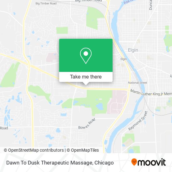 Dawn To Dusk Therapeutic Massage map