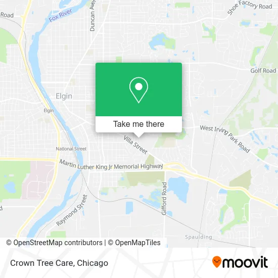 Crown Tree Care map