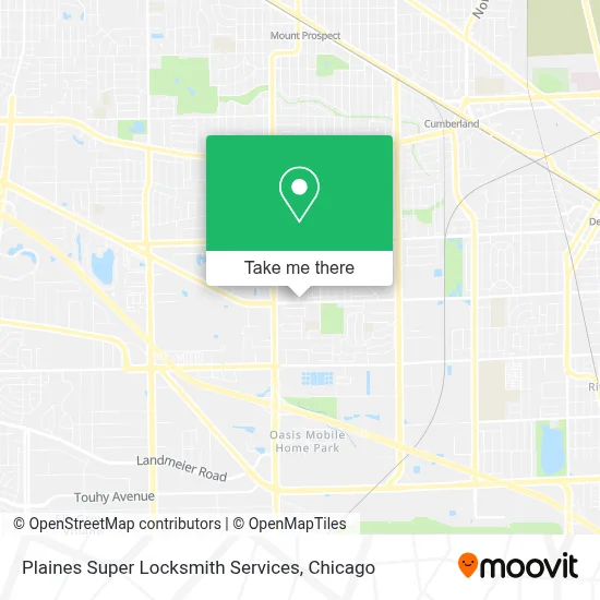 Plaines Super Locksmith Services map