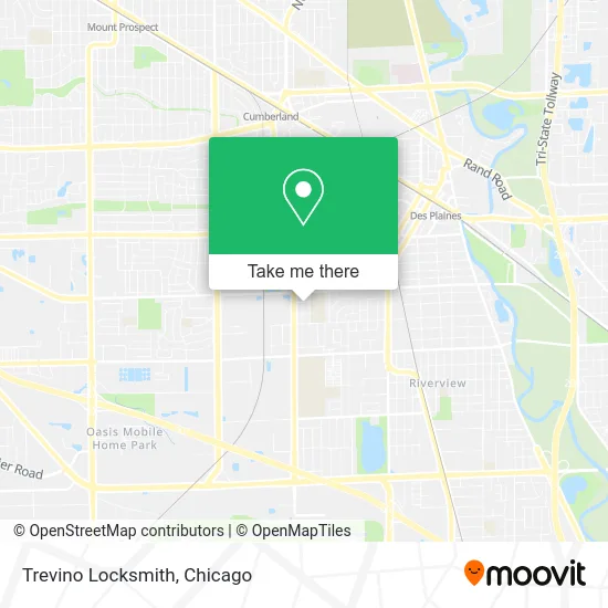 Trevino Locksmith map