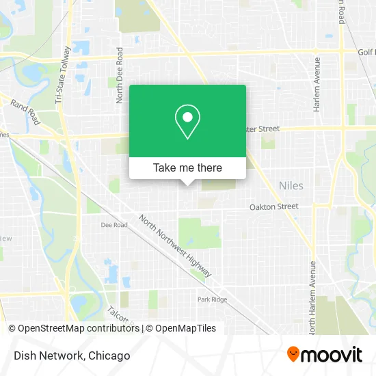 Mapa de Dish Network