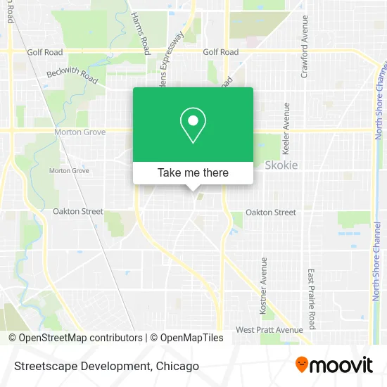 Streetscape Development map