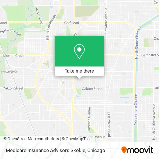 Medicare Insurance Advisors Skokie map