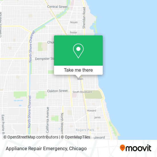 Appliance Repair Emergency map