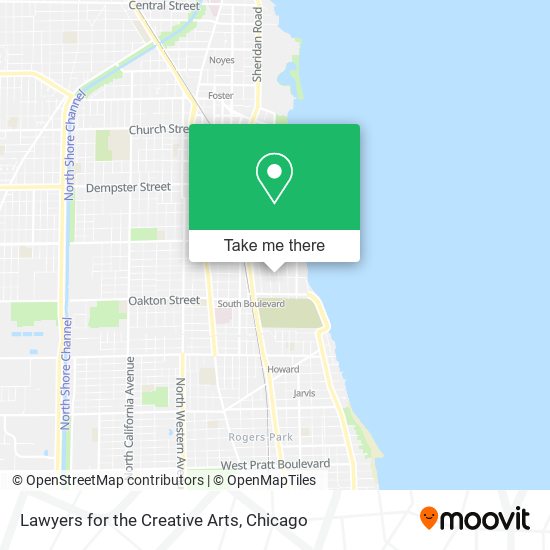 Lawyers for the Creative Arts map