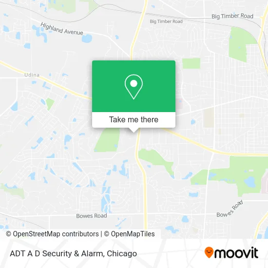 ADT A D Security & Alarm map