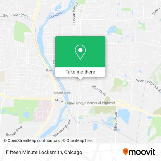 Mapa de Fifteen Minute Locksmith